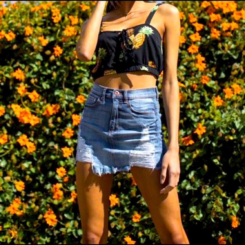 Sneak Peek Denim Skirt